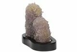 Tall, Amethyst Stalactite Formation With Wood Base - Uruguay #121269-2